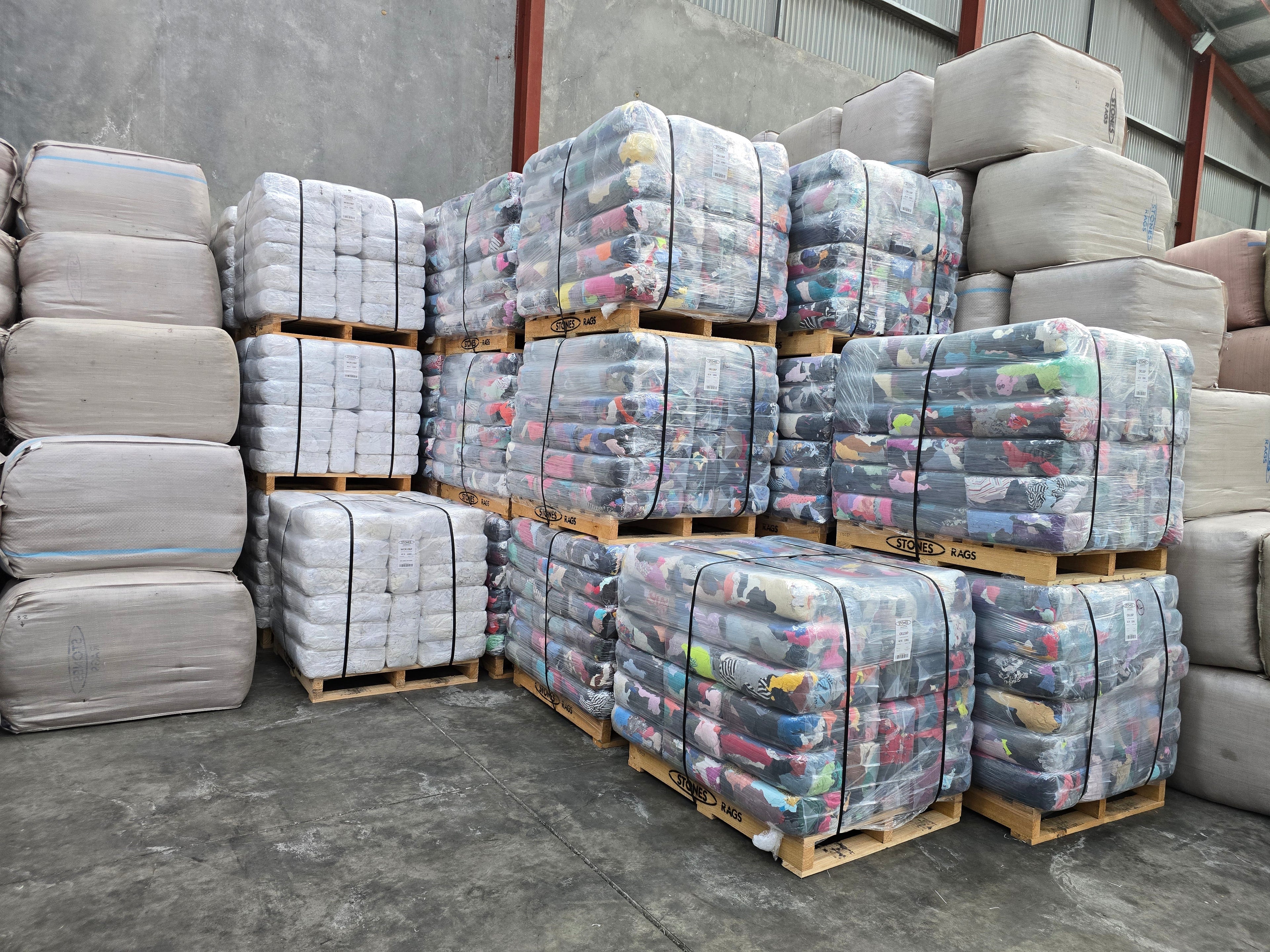 Pallets of Rags