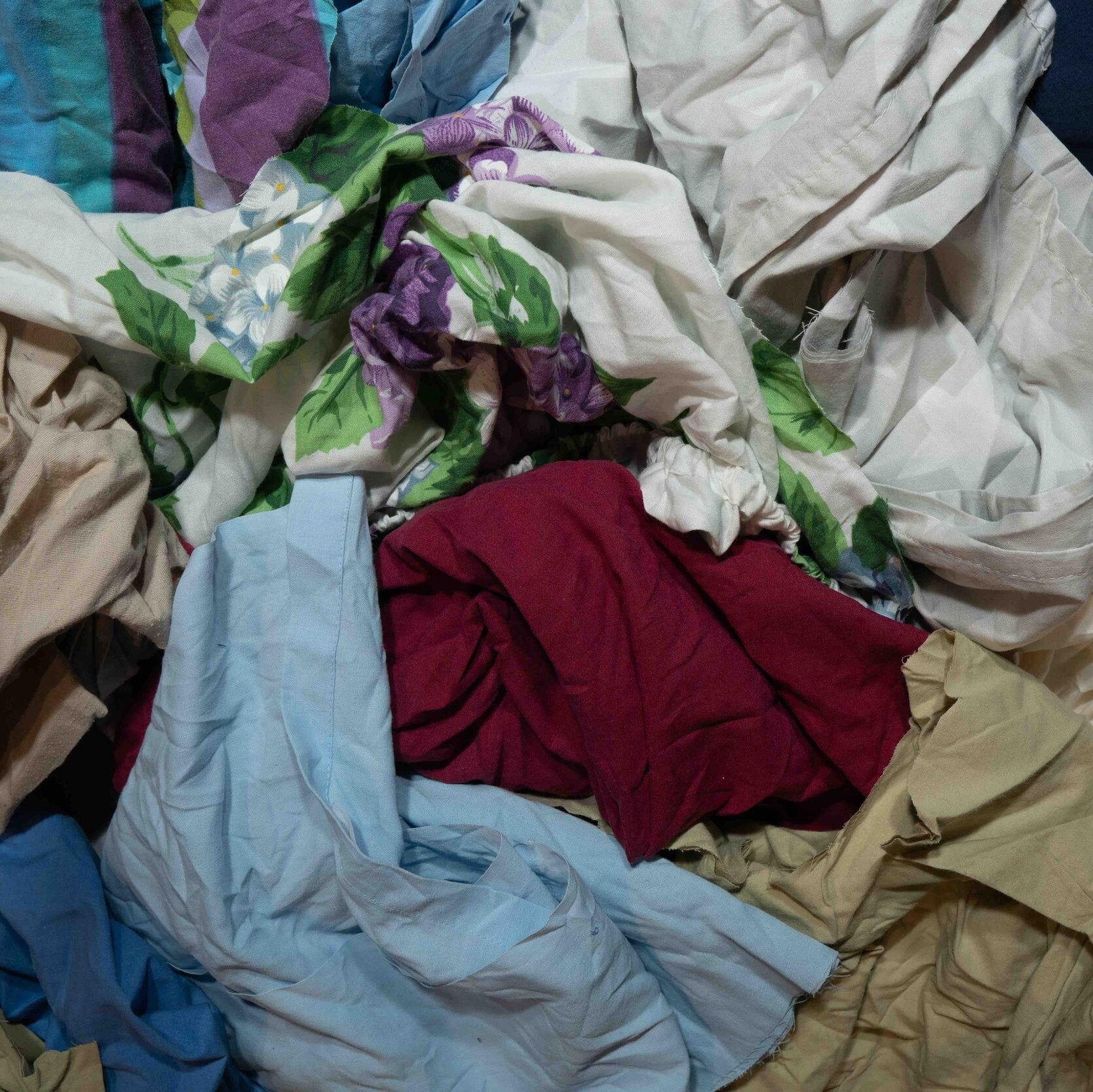 Cotton Sheet Rags - 10kg Bag