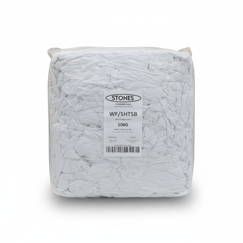 White Flannel Rags 10kg Bag