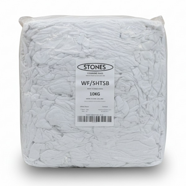 White Super Soft Rags 10kg Bag