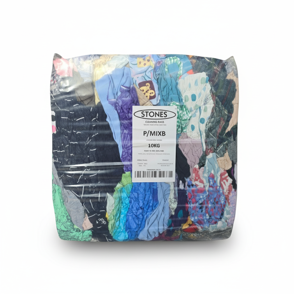 Cotton Mixed Rags - 10kg Bag
