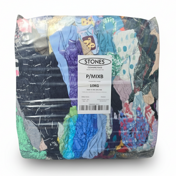 Cotton Mixed Rags - 10kg Bag