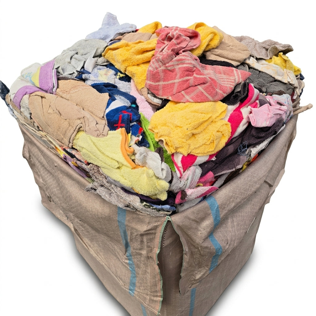 Cotton Towel Rags (RWT) – 150kg Bale